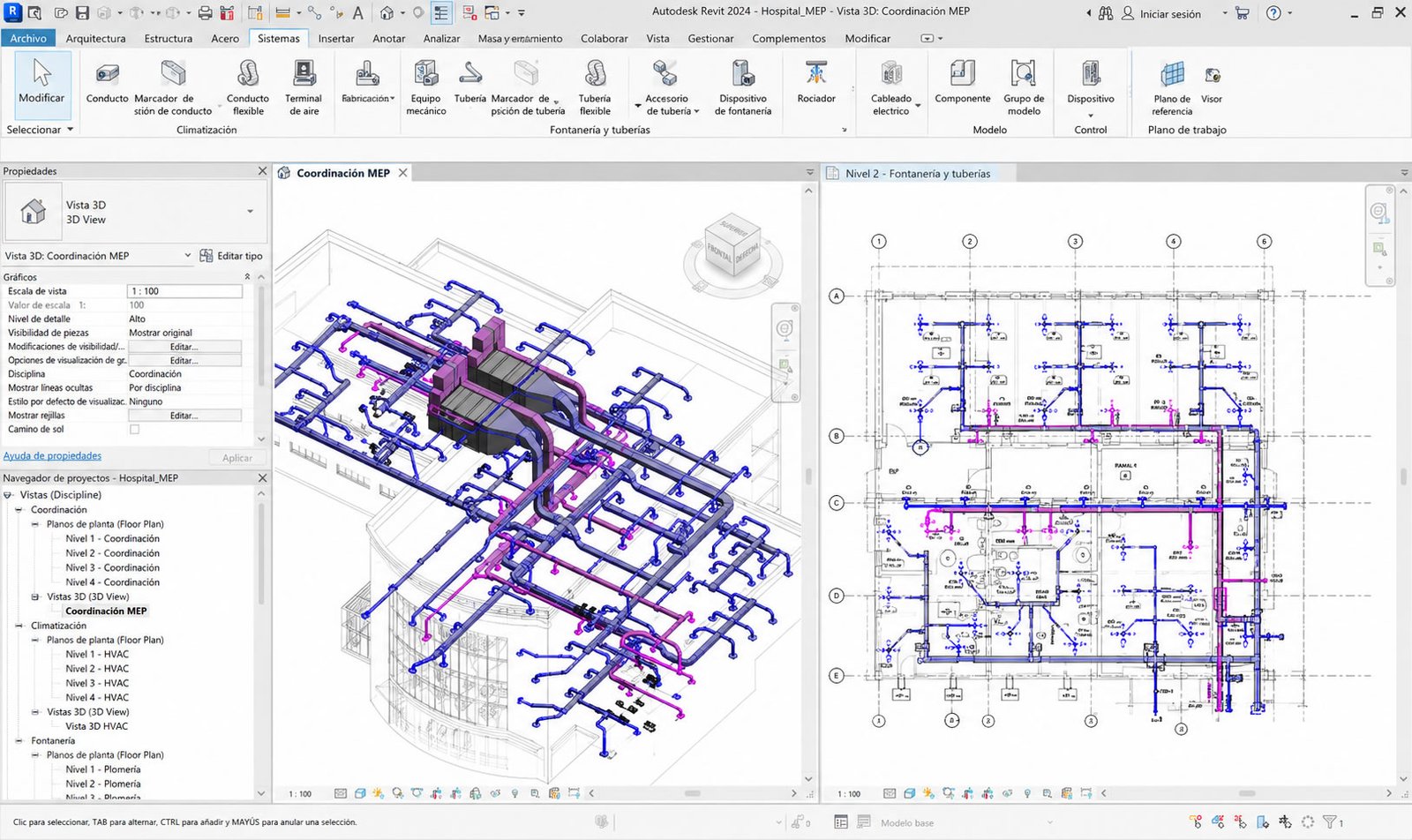 Modelado BIM multidisciplinario